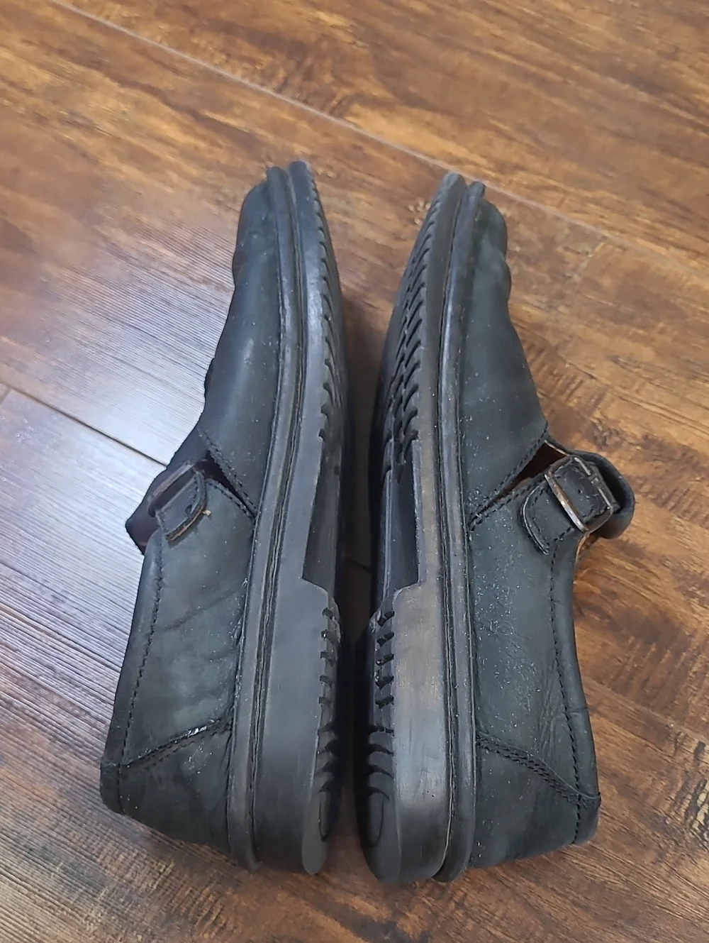 Josef Seibel Black Leather Mary Jane Shoes with Buckle Size 40 Or 9.5